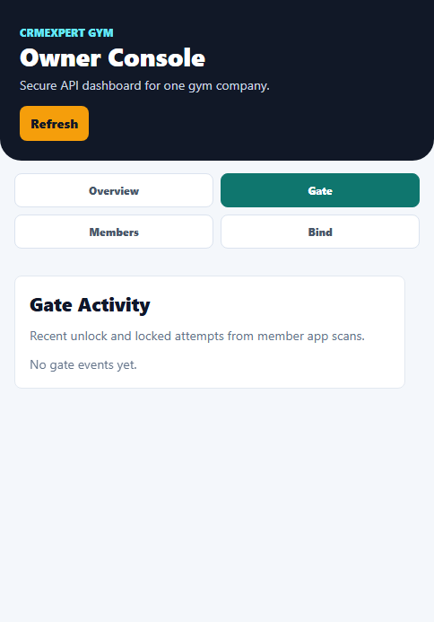 FitNexa Pro Gate Attendance Screenshot