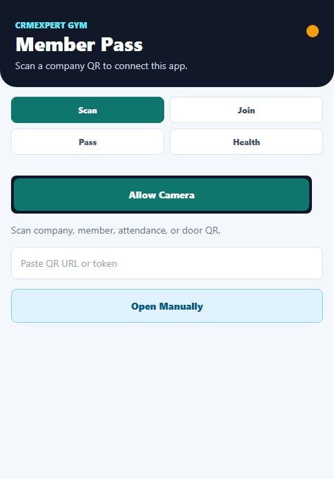 FitNexa Attendance Scan Screenshot